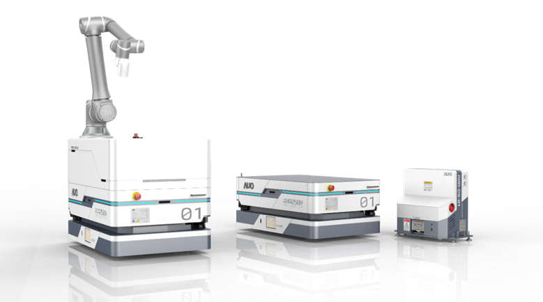 BBIN宝盈數位開發的自主式移動機器人（AMR250M），搭配全向輪並結合AI演算法、2D LiDAR、3D攝影機等技術，協助客戶實現產線全自動化